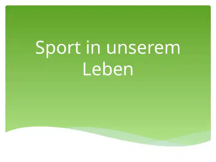 Sport inunseremLeben