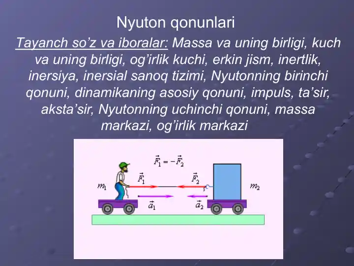 Nyuton qonunlari