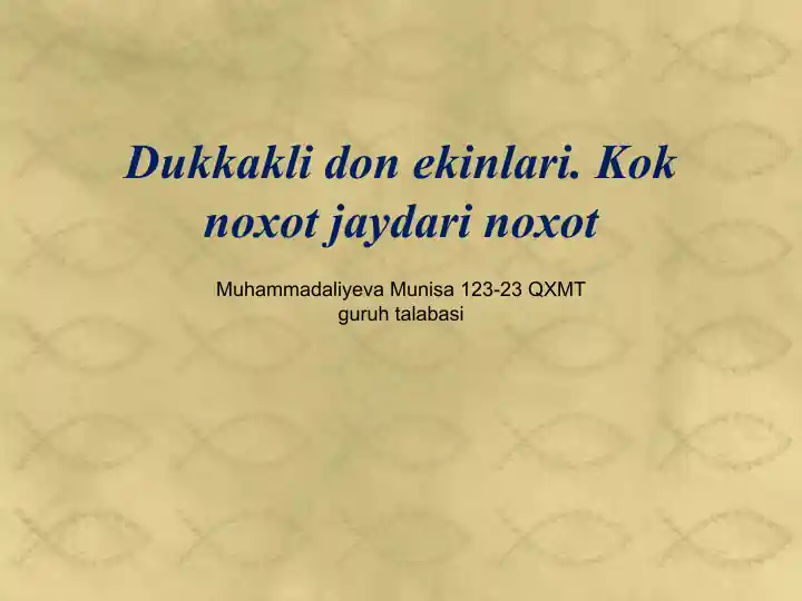 Dukkakli ekinlar