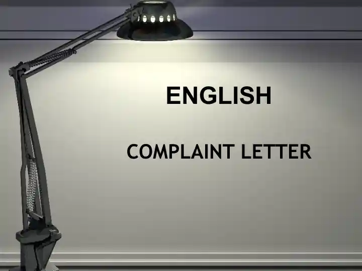 Complaint Letter