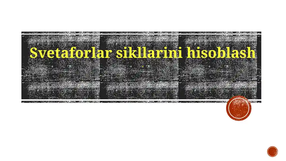 Svetaforlar sikllarini hisoblash