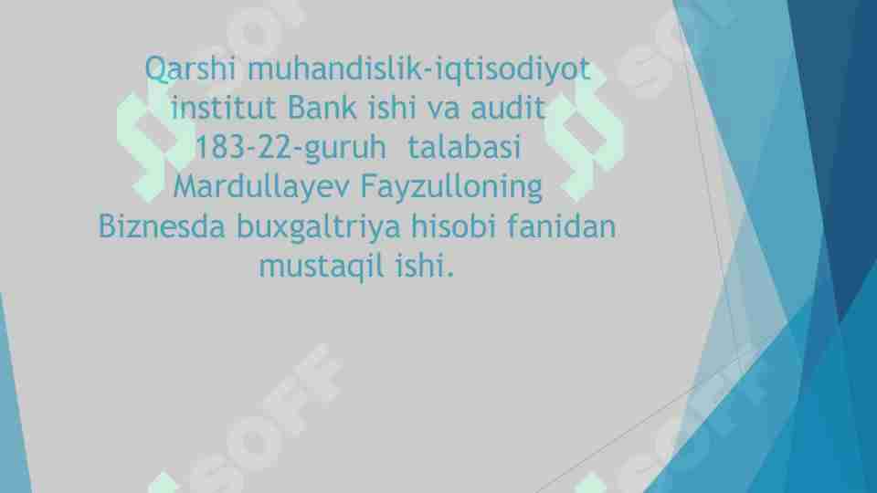 Birinchi va ikkinchi tarafdagi manfatdor tomonlar