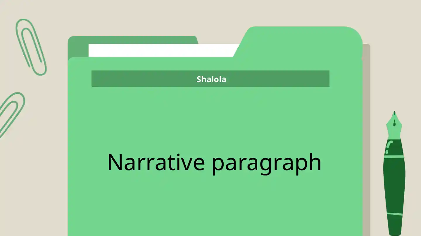 Narrative Paragraphs