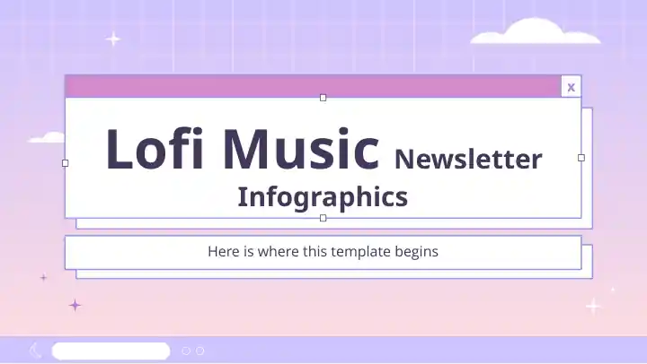 Lofi Music Newsletter Infographics