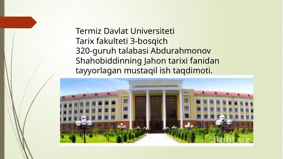 XVII-XIX ASRLARDA YAPONIYADA DAVLAT TUZIMI