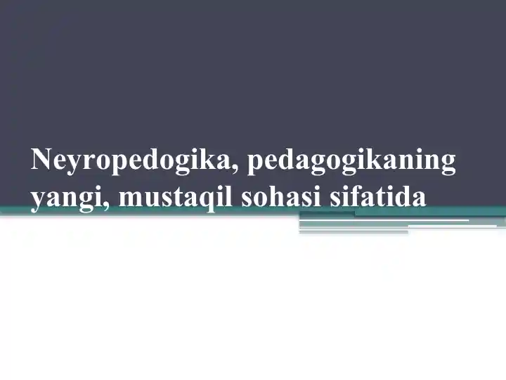 Neyropedagogika