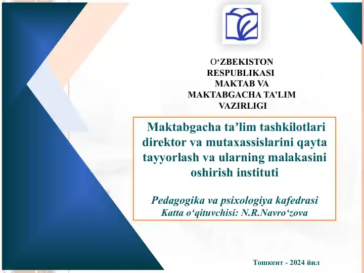 MTT dap psixodiagnostika va korreksion psixologiya