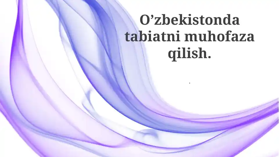 Bioxil xilma-xilligini va qo'riqxonalarni saqlash