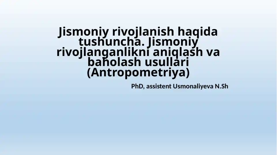 Antropometriya