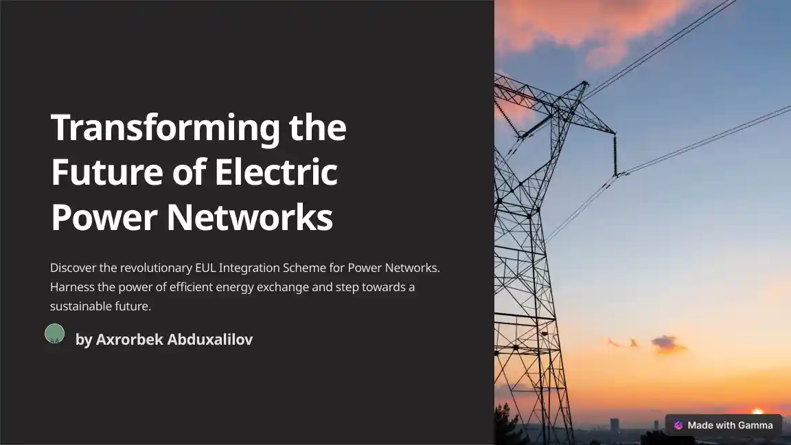 Transforming the Future of Electric Power Networks