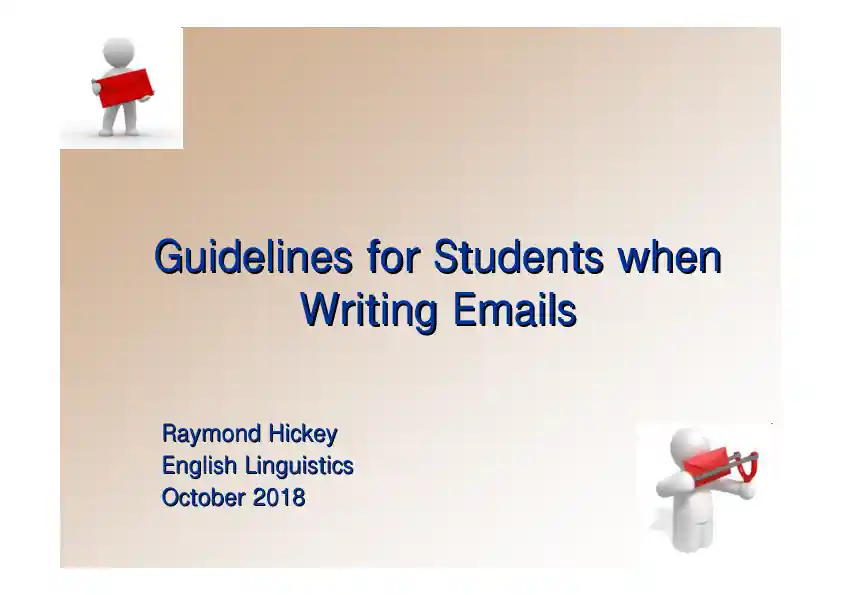 Guidelines for Writing Emails