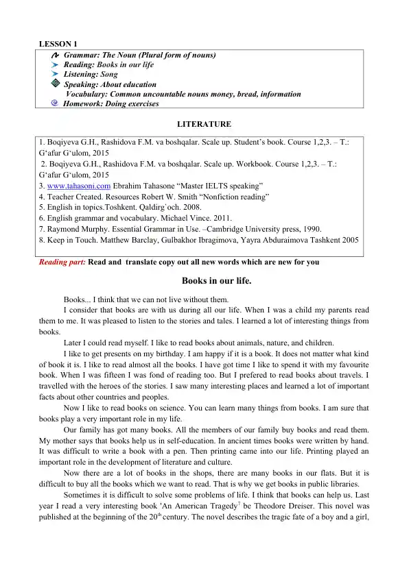 Scale up. Student’s book