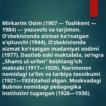 Mirkarim Osim
