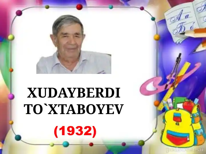 XUDAYBERDI TO`XTABOYEV