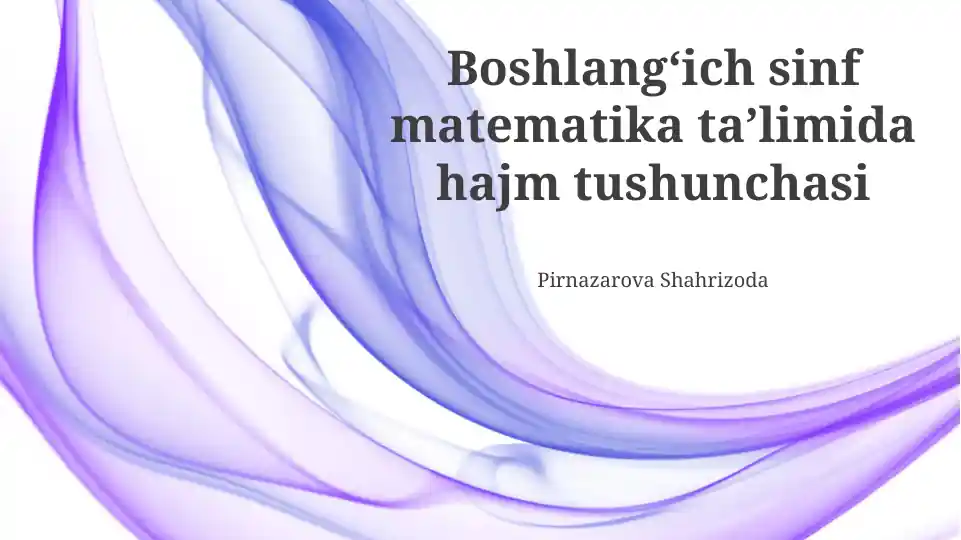 Hajmni oʻlchash usullari va vositalari