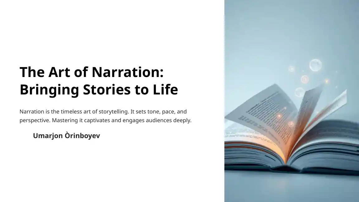 The Art of Narration: Bringing Stories to Life