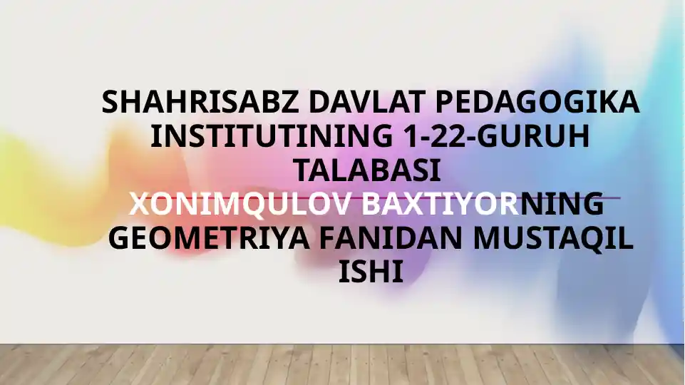 Vektorning proektsiyalari