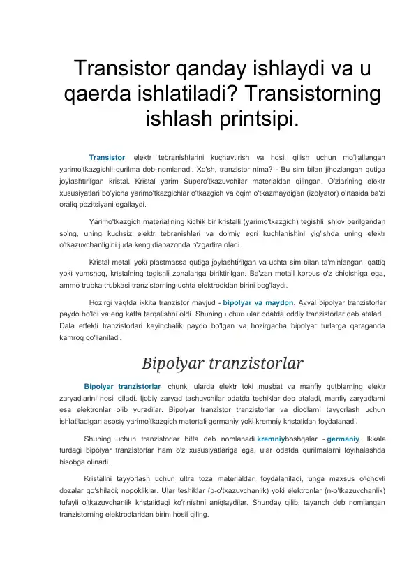 Transistor