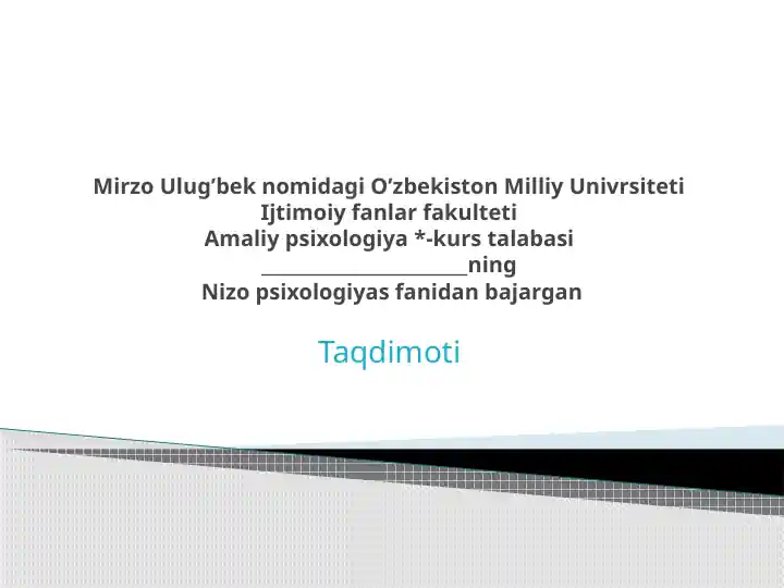 Nizoni o’rganishning falsafiy ananalari