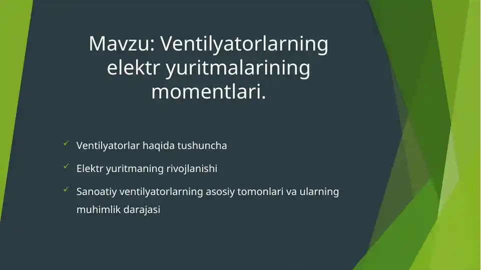 Ventilyatorlar Ventilyatorlar