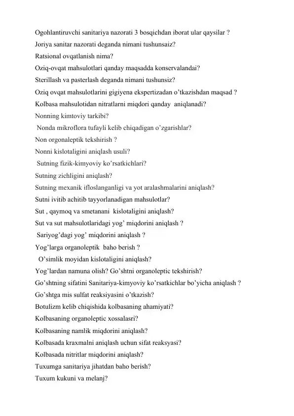 Ogohlantiruvchi sanitariya nazorati