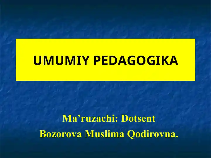 PEDAGOGIK DIAGNOSTIKA