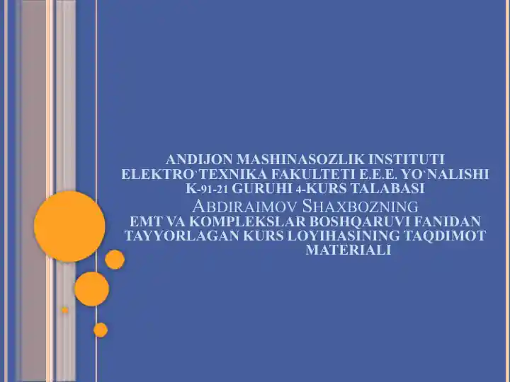 Chastota o‘zgartgichi – asinxron mator tizimi