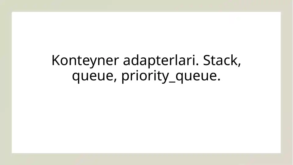 Konteyner adapterlari