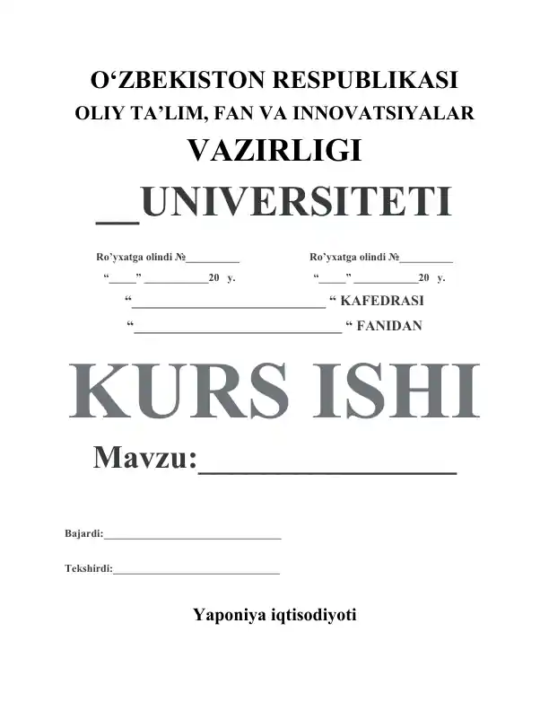 Yaponiya iqtisodiyoti