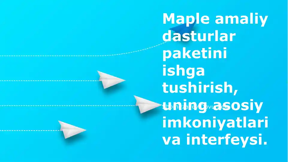 Maple amaliy dasturlar