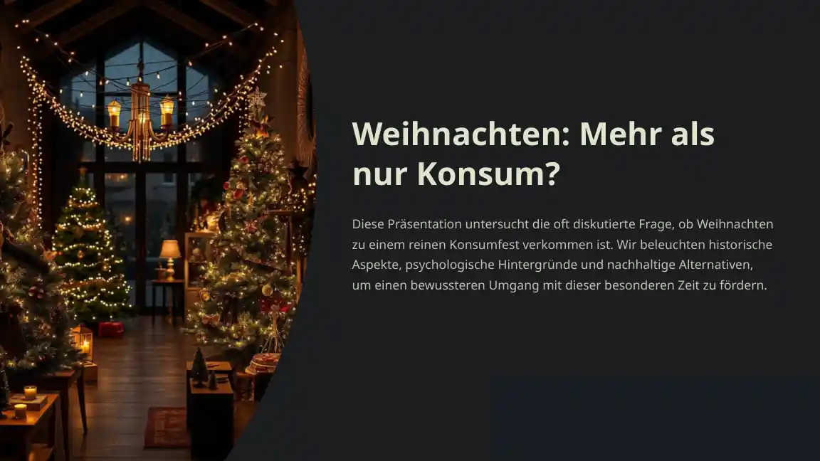 Weihnachten: Mehr als nur Konsum?