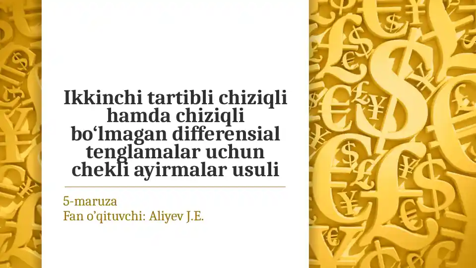 Ayirmali Tenglamalar