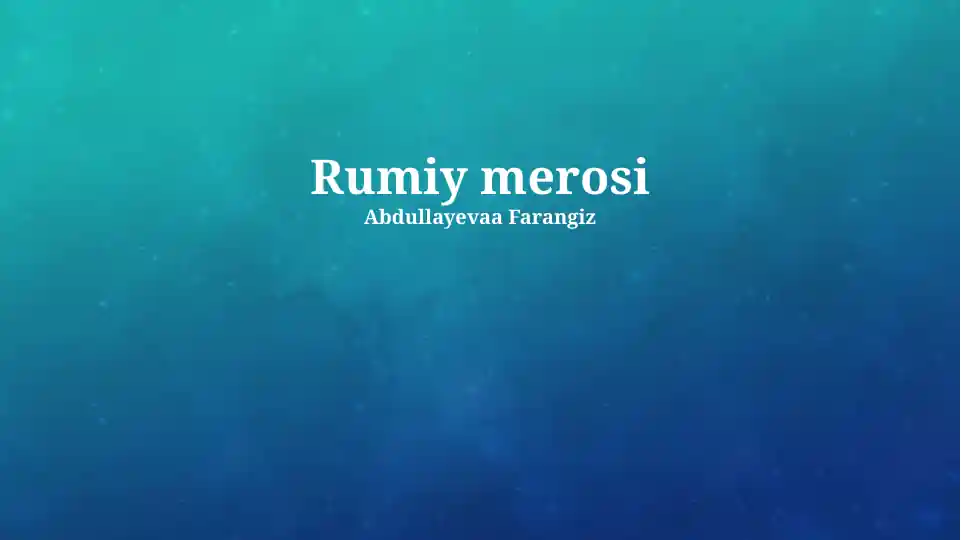 Rumiy merosi