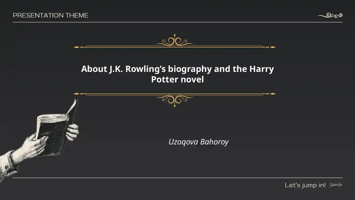 J.K. Rowling’s biography and the Harry Potter novel
