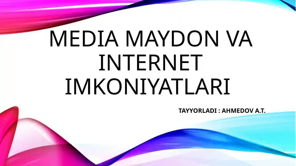 Internet imkoniyatlari
