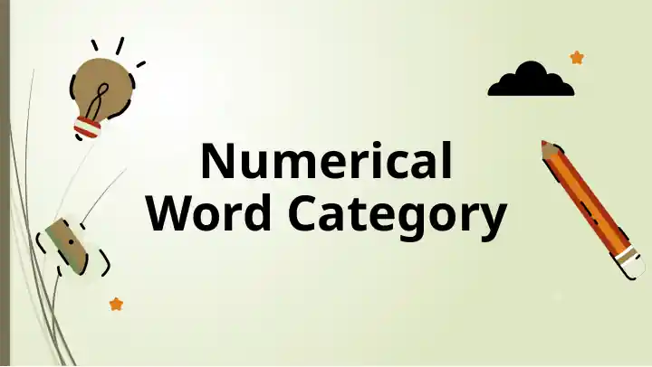 Numerical Word Category