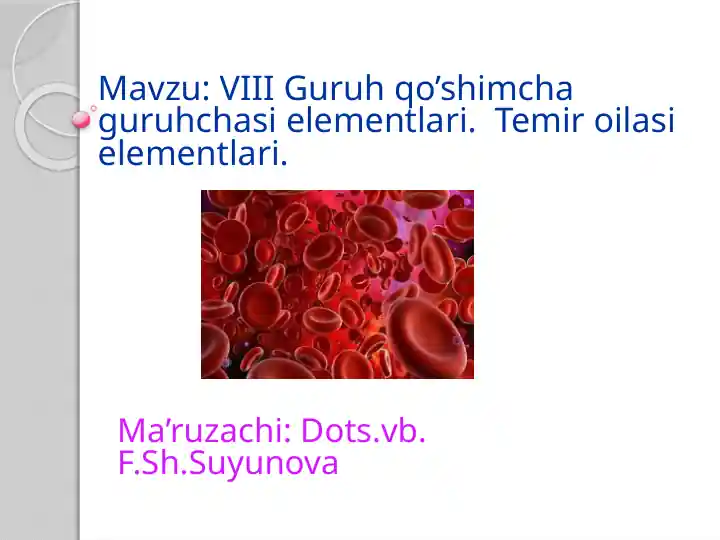 Temir, kobalt va nikelning kimyoviy birikmalar