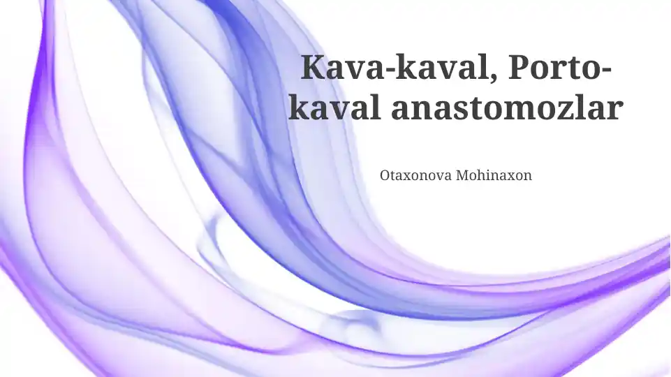 Kava-kaval, Porto-kaval anastomozlar
