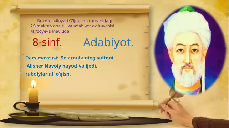 So’z mulkining sultoni