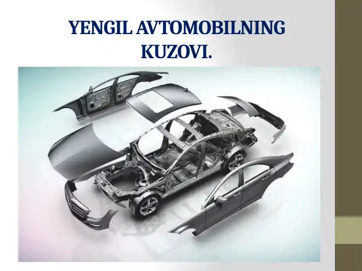 Yengil avtomobilning kuzovi