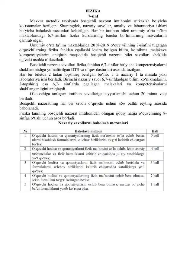taqdimotlar-fizika-fizika-fanidan-6-7-sinflar-uchun-bosqichli-nazorat-imtihon-biletlari-va-tavsiyalar