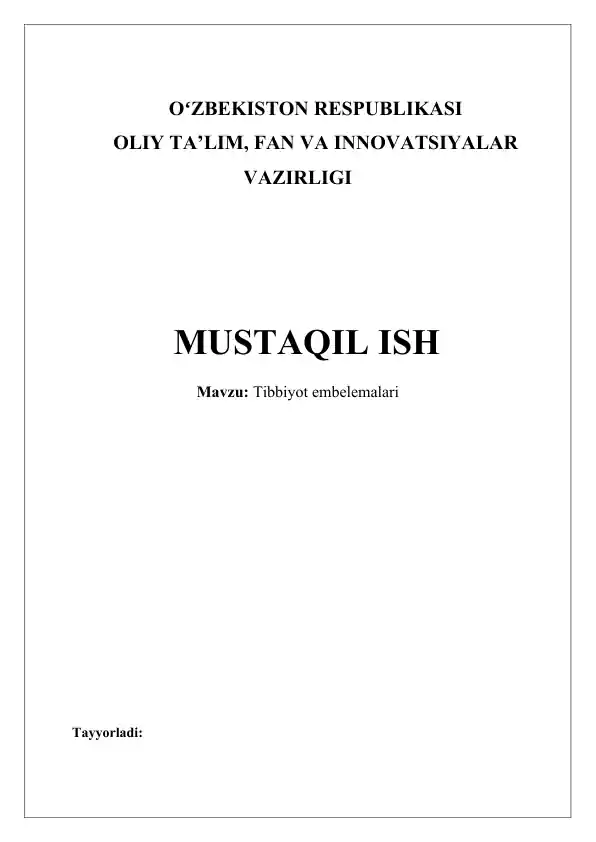 Tibbiyot emblemalari