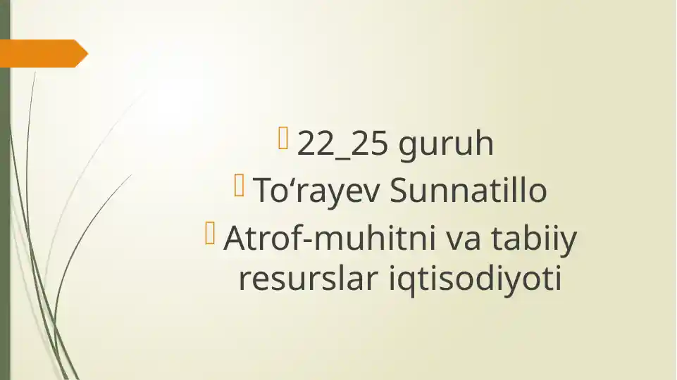 Mamlakatimiz milliy bog'lari va qo'riqxonalari