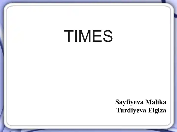TIMES