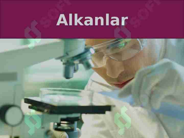 Alkanlar