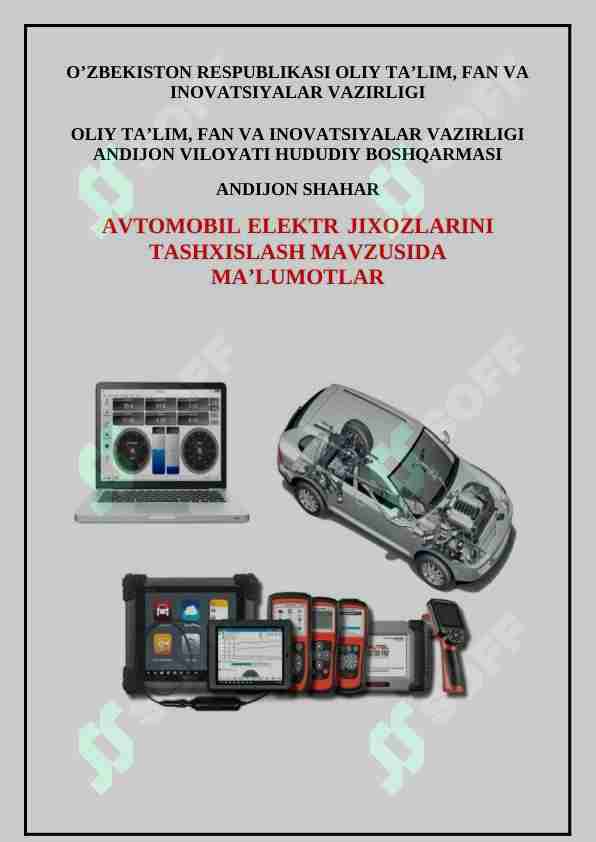 Avtomobil elektr  jixozlarini tashxislash