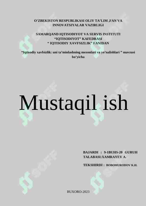 Iqtisodiy Xavfsizlik Yo nalishlari uni Ta minlashning Mezonlari Va Yo iqtisodiy-xavfsizlik-yo-nalishlari-uni-ta-minlashning-mezonlari-va-yo