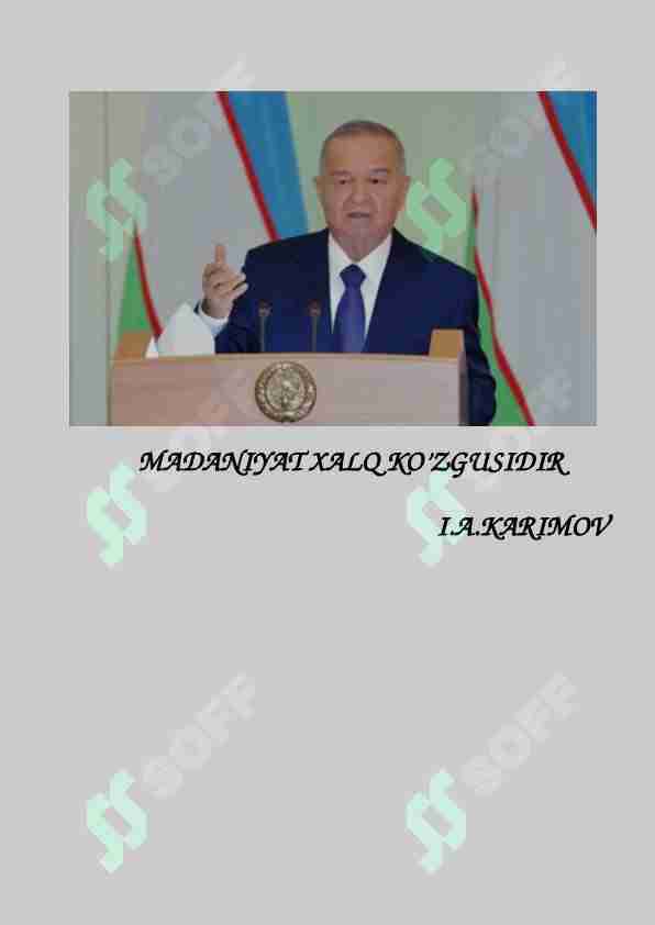 Islom Karimovning Yuksak ma'naviyat yengilmas kuch asarining yangi dunyoqarash va zamonaviy tafakkurni shakillantirishdagi axamiyati