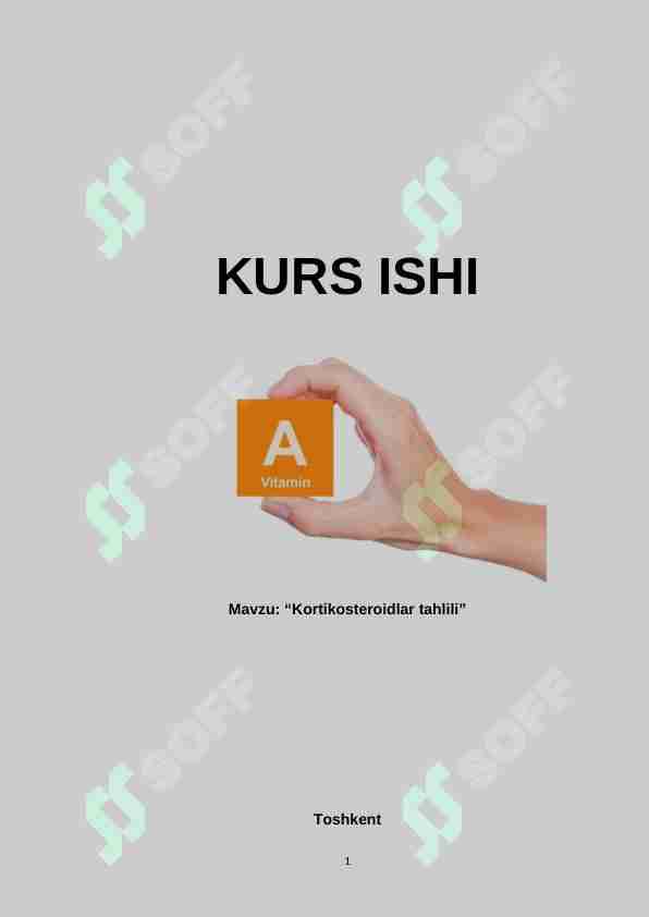 Kortikosteroidlar tahlili