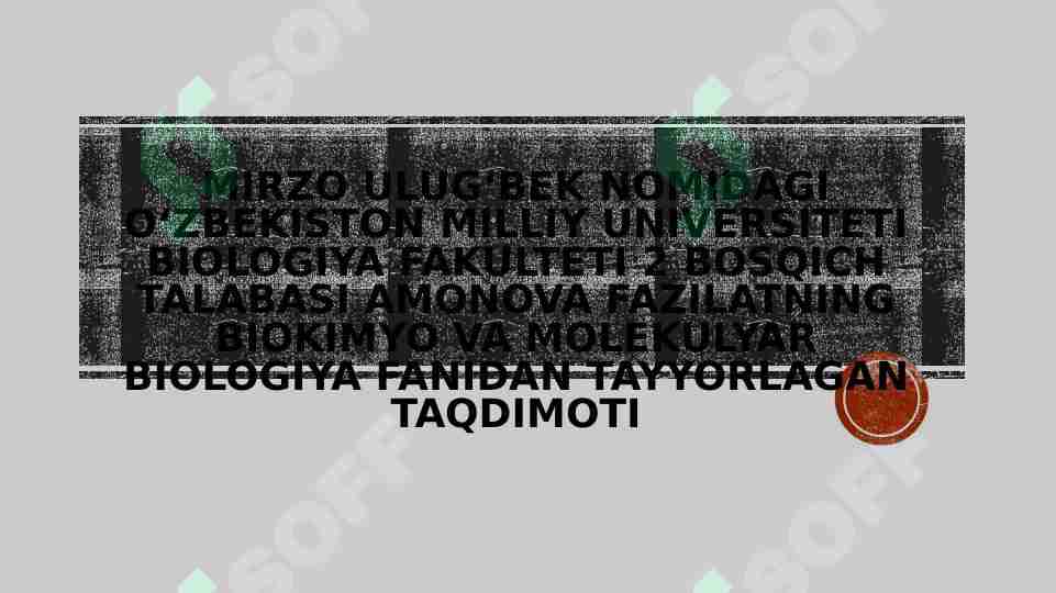 Mutatiya jarayoni va uning mexanizmi